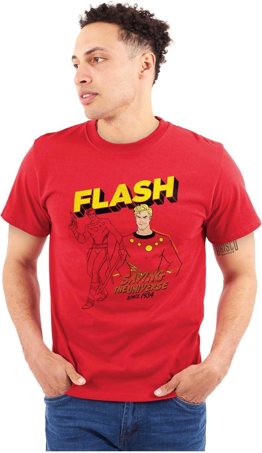 imageBrisco Brands Flash Gordon Superhero Comic Strip Graphic T Shirt Men or WomenRed