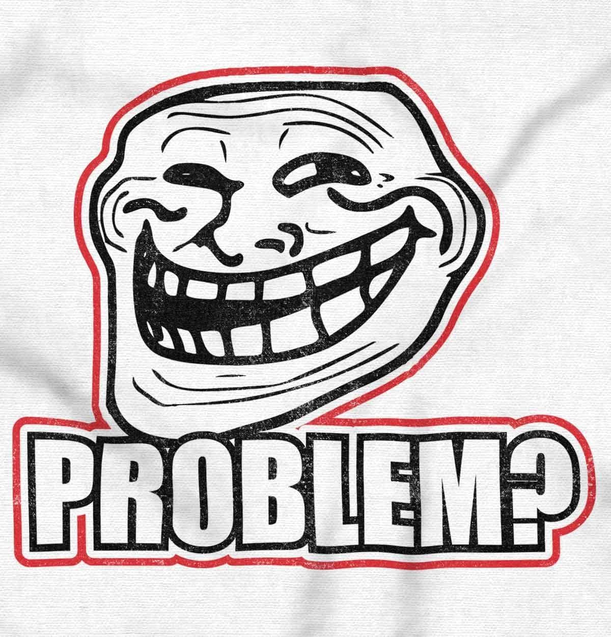 imageBrisco Brands Funny Classic Art Troll Face MemeFunny Problem Dank Troll Face Meme Zip Up Hoodie Mens WomensWhite