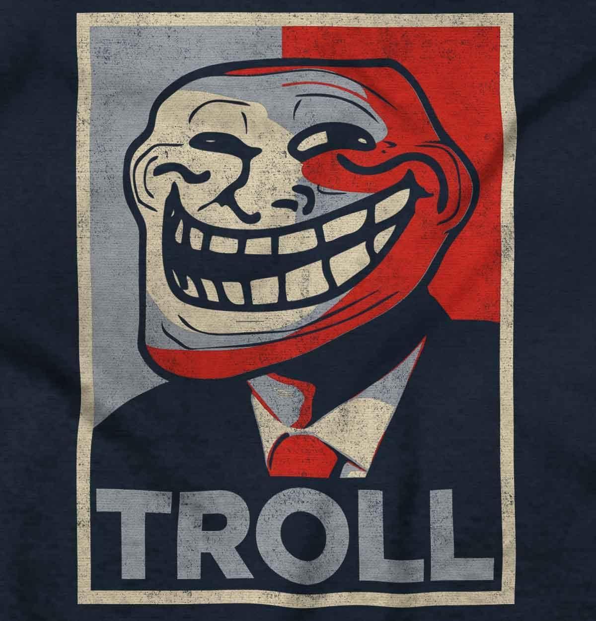 imageBrisco Brands Funny Presidential Troll Face Meme Hoodie Sweatshirt Women MenNavy