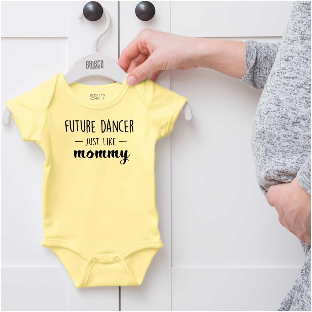 imageBrisco Brands Future Dancer Like Mommy Daughter Baby Bodysuit Jumper GirlsBanana