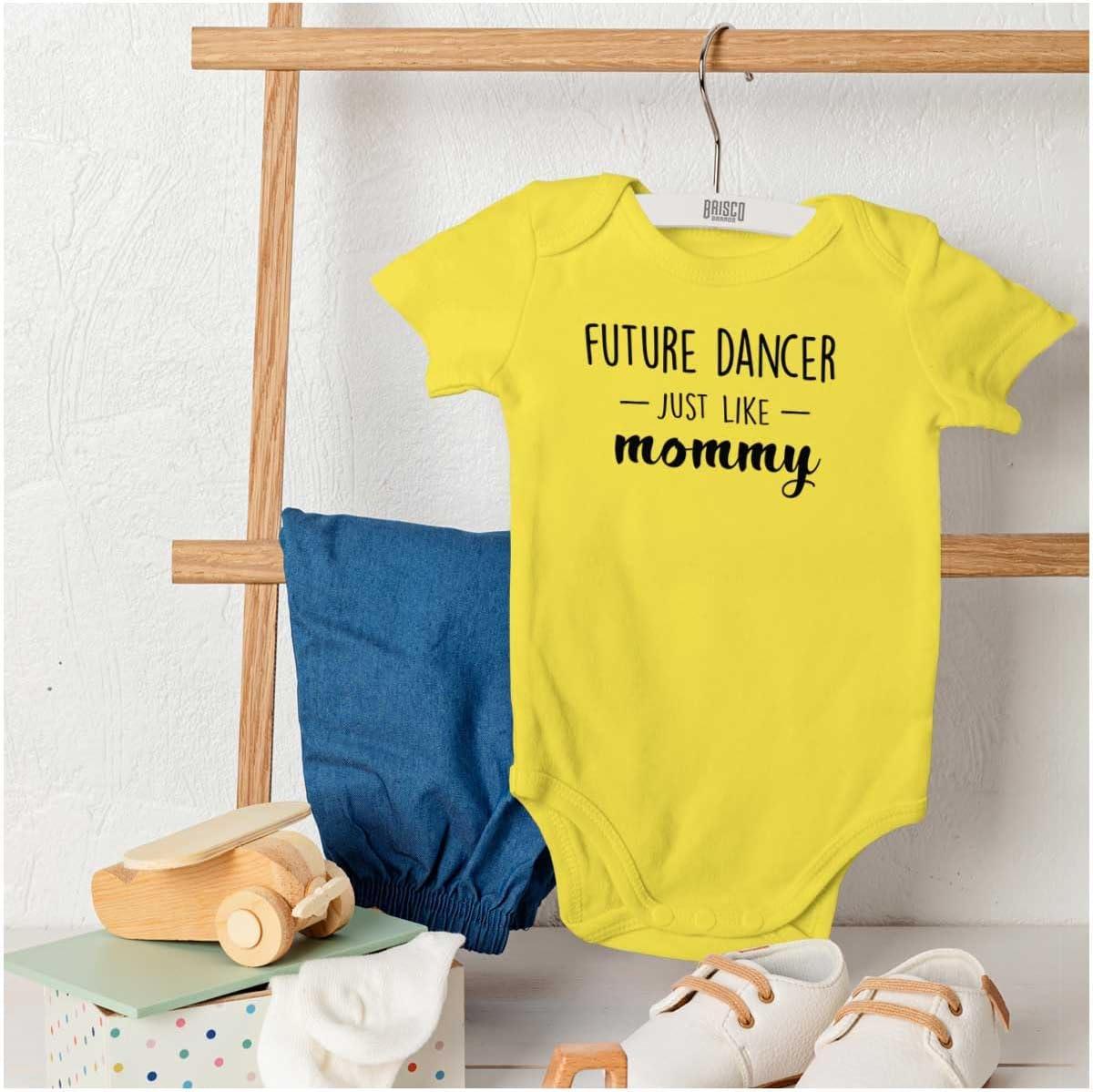 imageBrisco Brands Future Dancer Like Mommy Daughter Baby Bodysuit Jumper GirlsZest