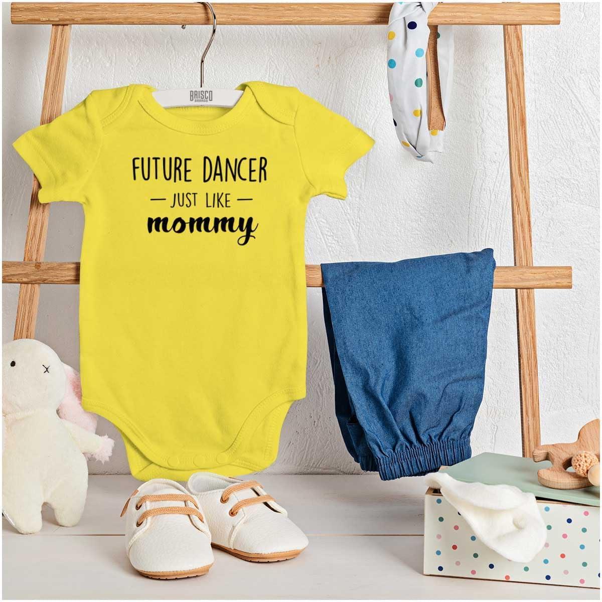 imageBrisco Brands Future Dancer Like Mommy Daughter Baby Bodysuit Jumper GirlsZest
