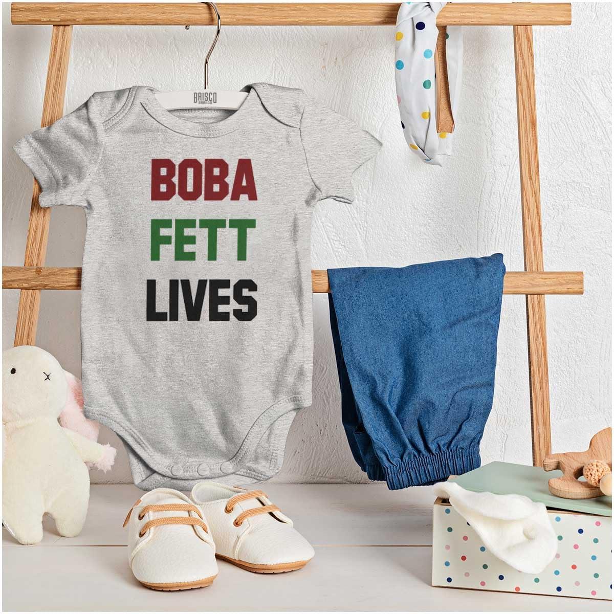 imageBrisco Brands Galactic Bounty Hunter Nerdy Geek Baby Romper Boys or GirlsHeather
