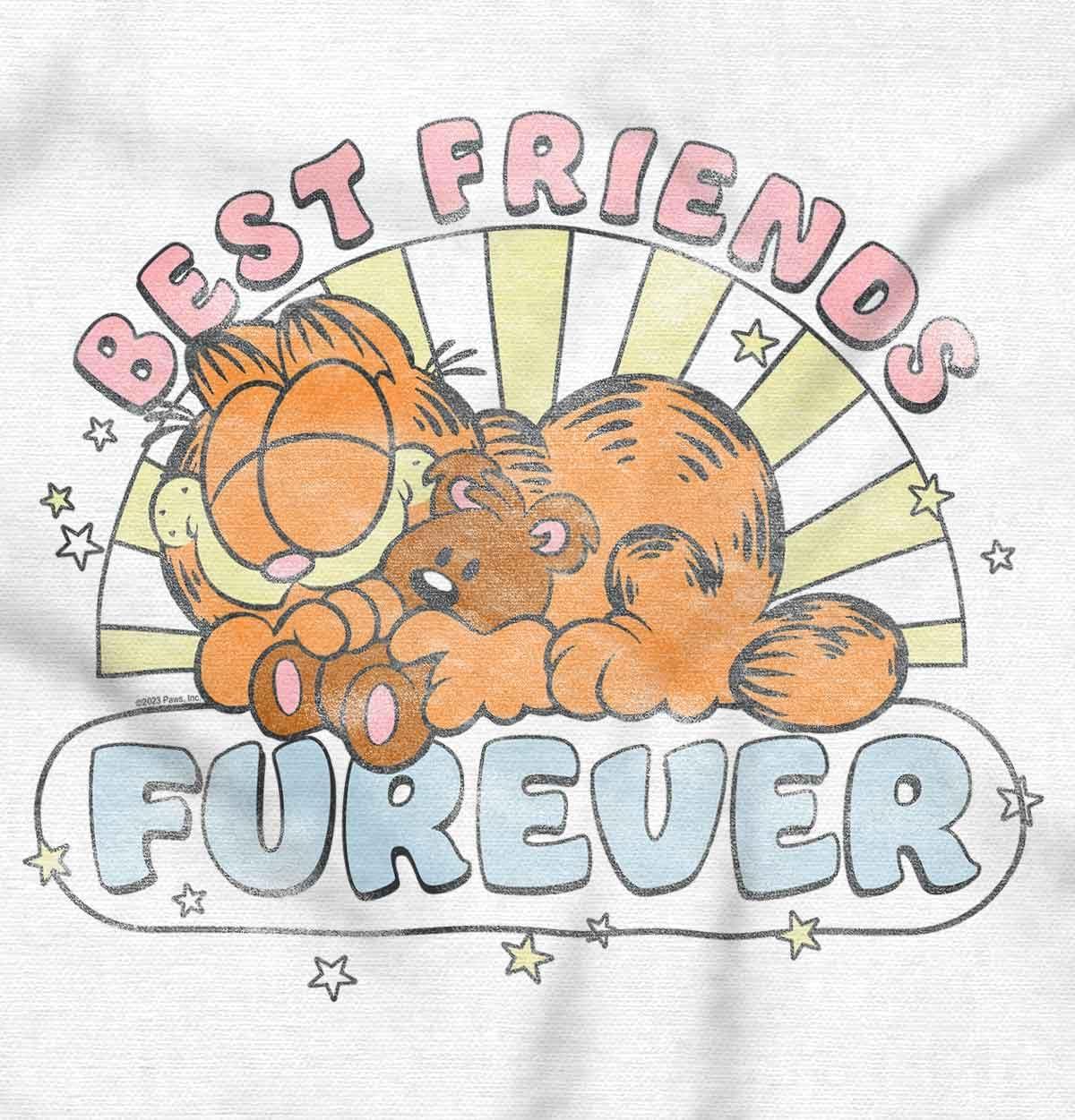 imageBrisco Brands Garfield Cartoon Best Friends Forever Baby Romper Boys or GirlsWhite