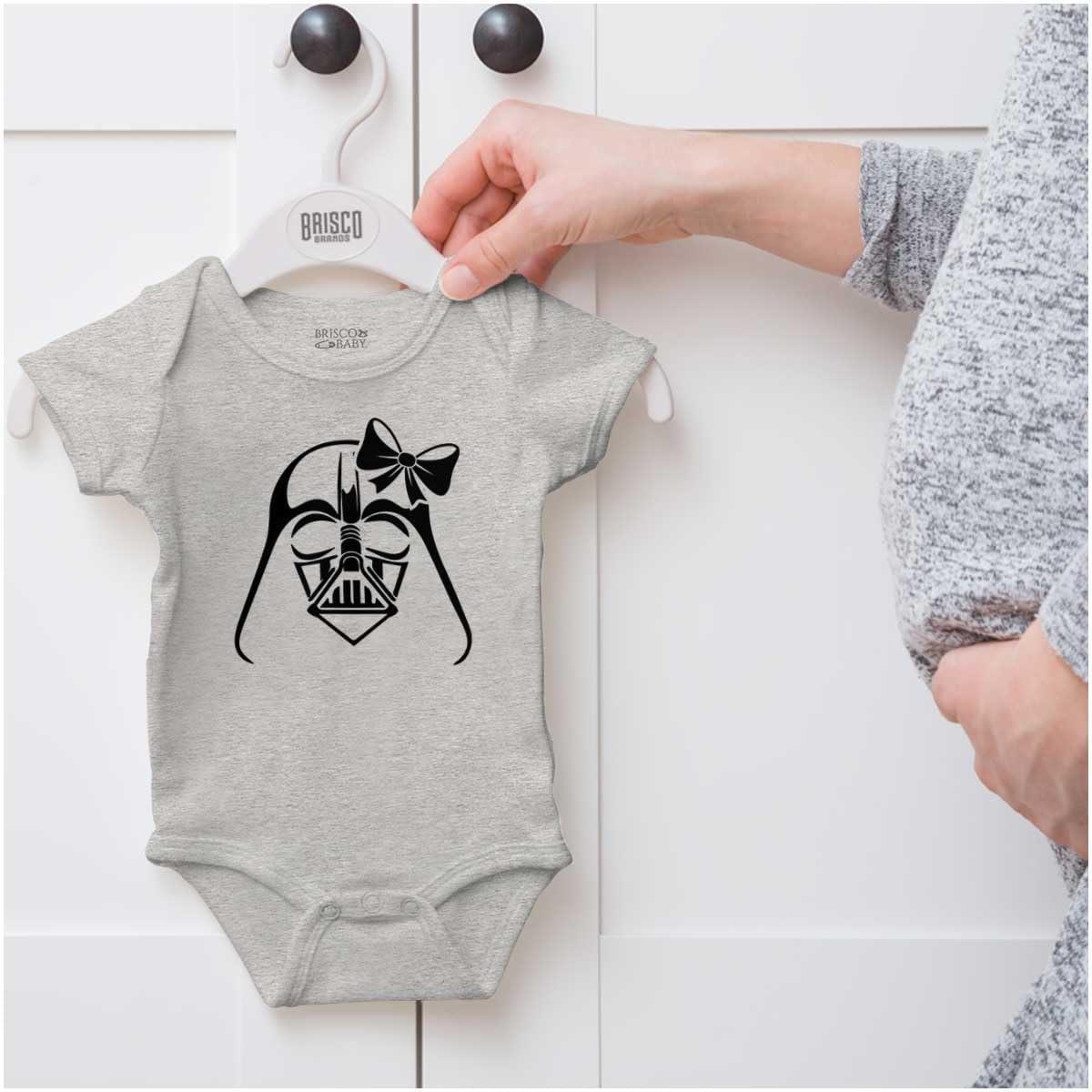 imageBrisco Brands Girly Cute Sci Fi Villain Funny Cool Baby Bodysuit Jumper GirlsHeather