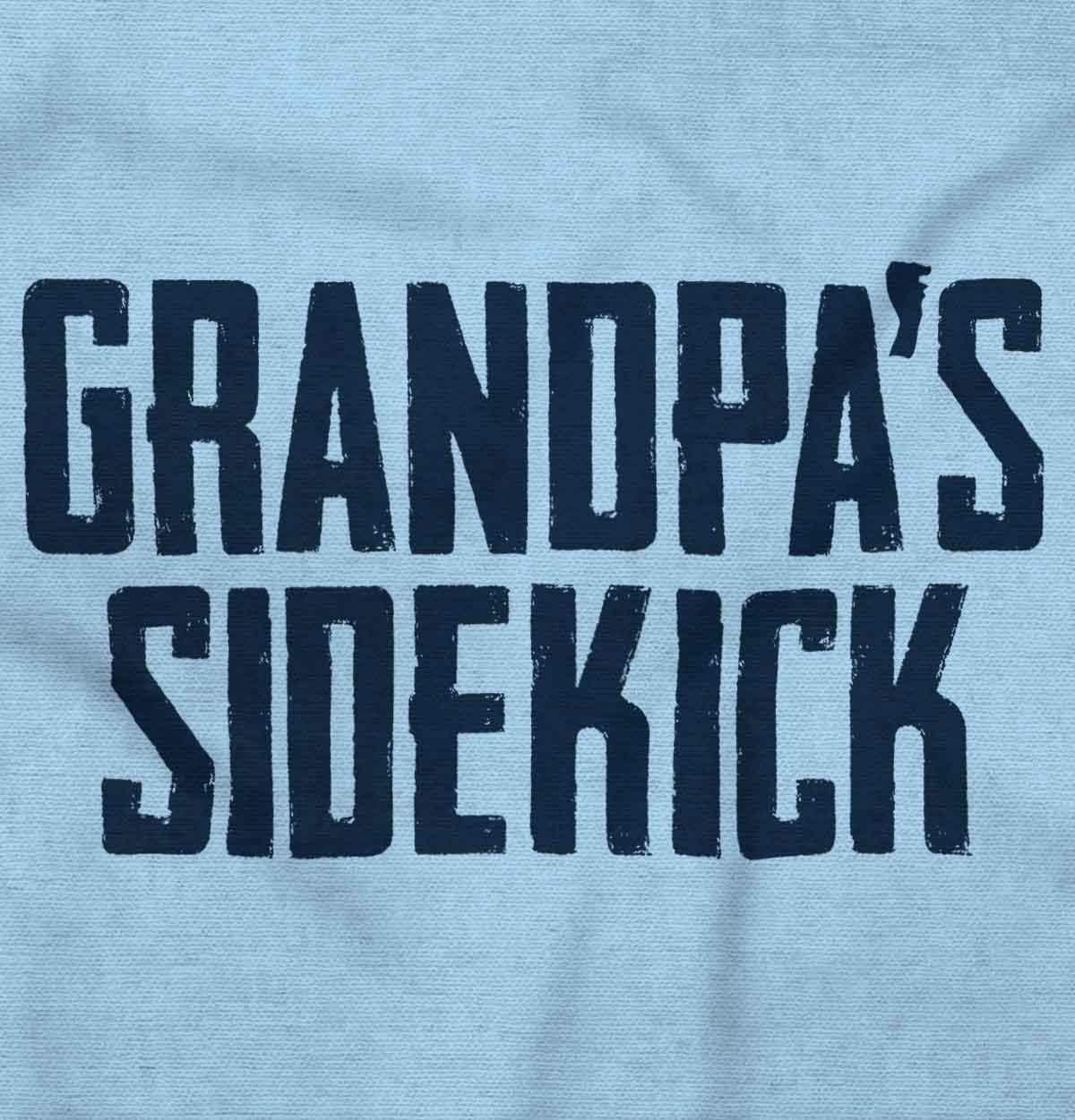 imageBrisco Brands Grandpa Sidekick Cute Funny Grandkids Baby Romper Boys or GirlsLight Blue