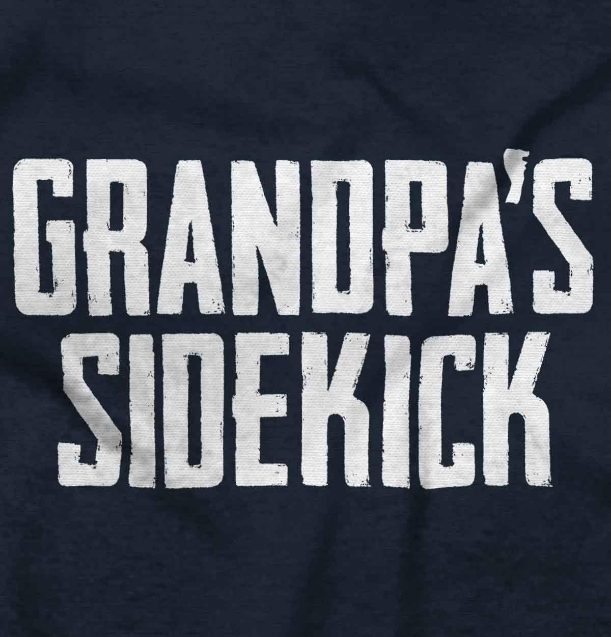 imageBrisco Brands Grandpa Sidekick Cute Funny Grandkids Baby Romper Boys or GirlsNavy