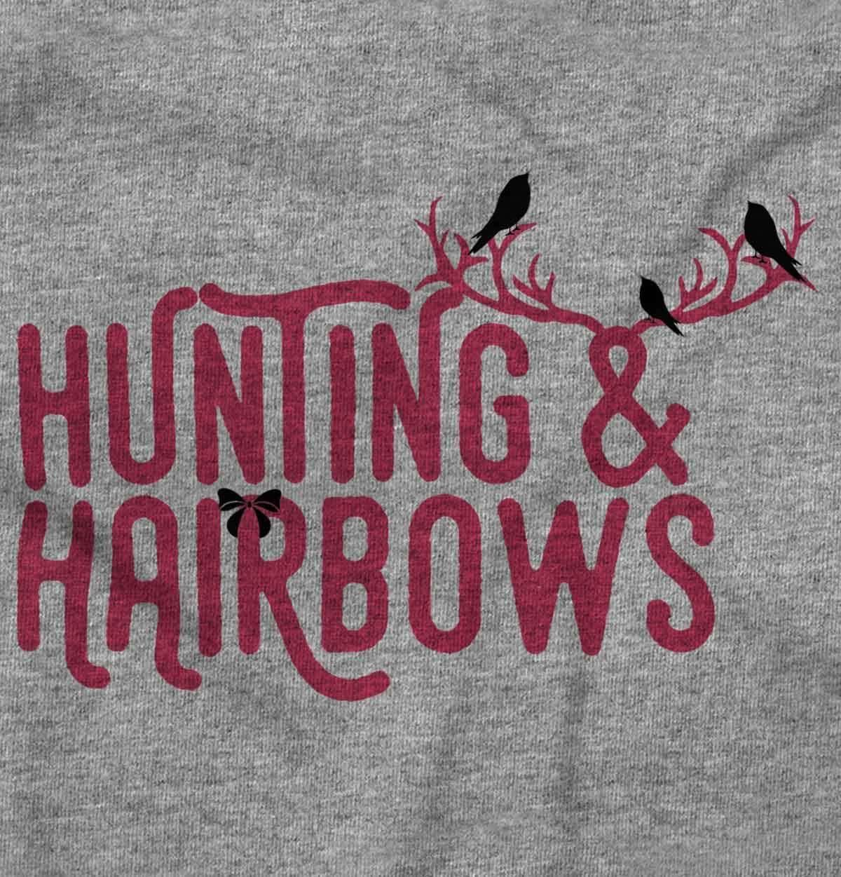imageBrisco Brands Hunting and Hairbows Cute Daughter Baby Bodysuit Jumper GirlsHeather