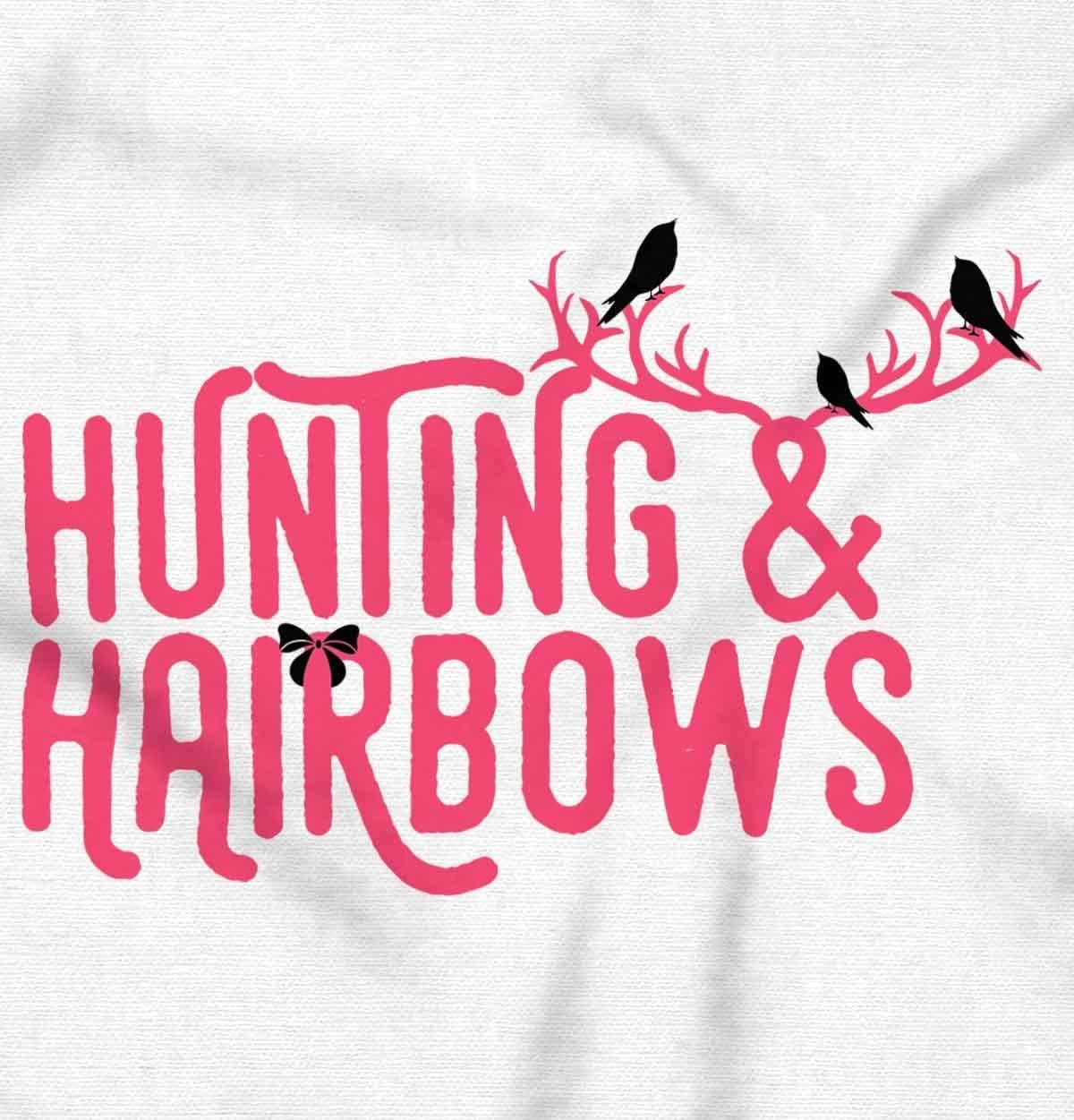 imageBrisco Brands Hunting and Hairbows Cute Daughter Baby Bodysuit Jumper GirlsWhite