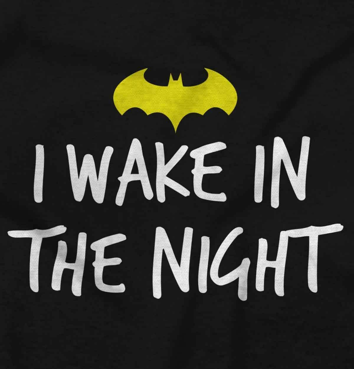imageBrisco Brands I Wake in the Night Superhero Bat Baby Romper Boys or GirlsBlack