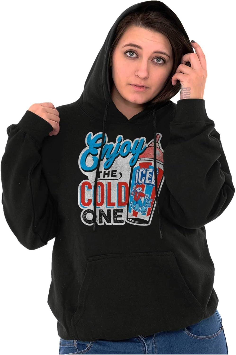 imageBrisco Brands Icee Enjoy The Cold One Officially Hoodie Sweatshirt Women MenBlack