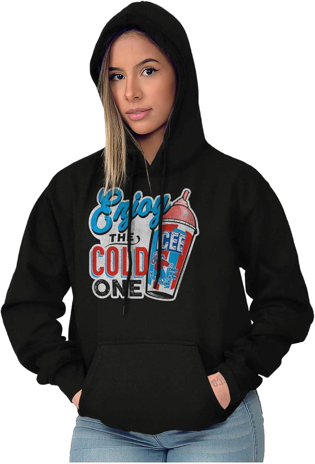 imageBrisco Brands Icee Enjoy The Cold One Officially Hoodie Sweatshirt Women MenBlack