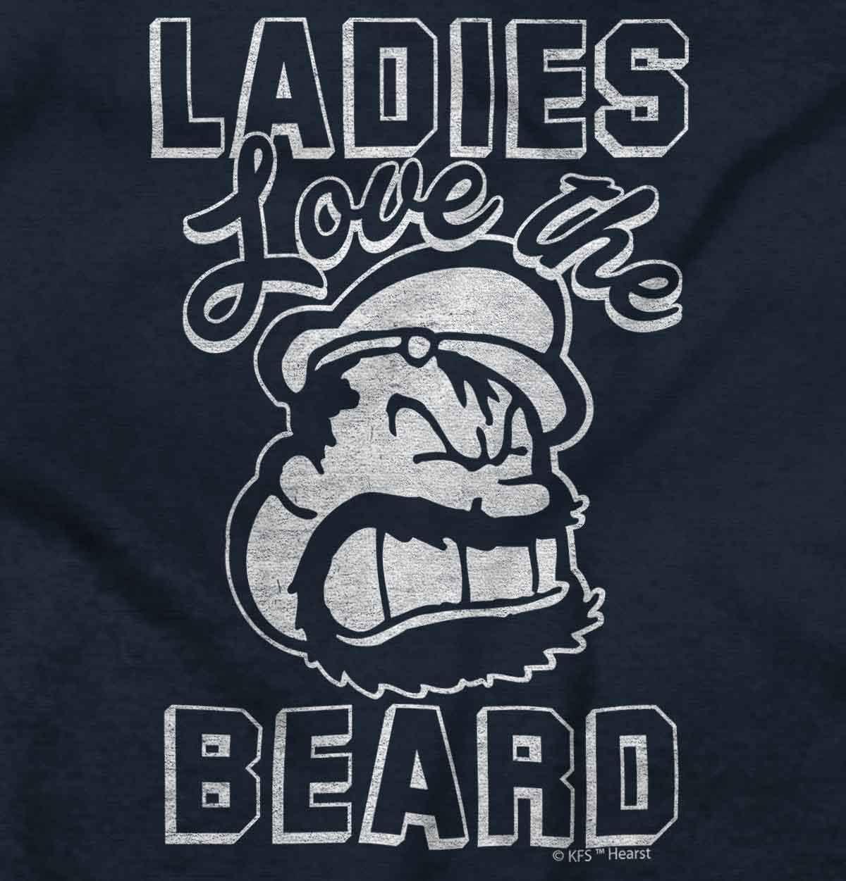 imageBrisco Brands Ladies Love Beards Funny Popeye Bluto Hoodie Hooded Sweatshirt MenNavy