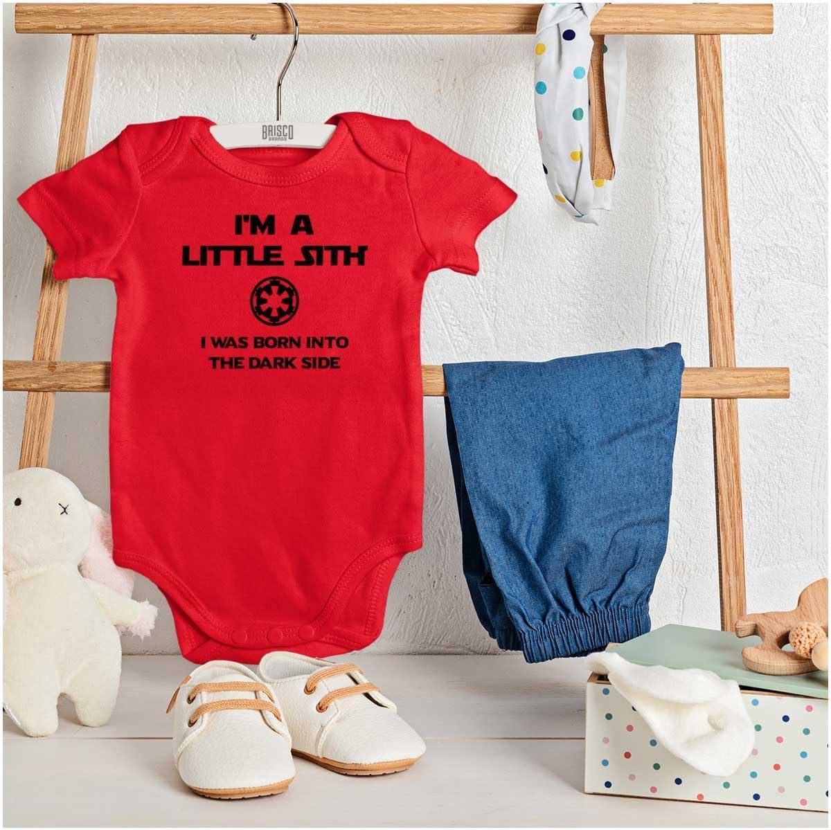 imageBrisco Brands Little Space Dark Galaxy Baby Baby Romper Boys or GirlsRed
