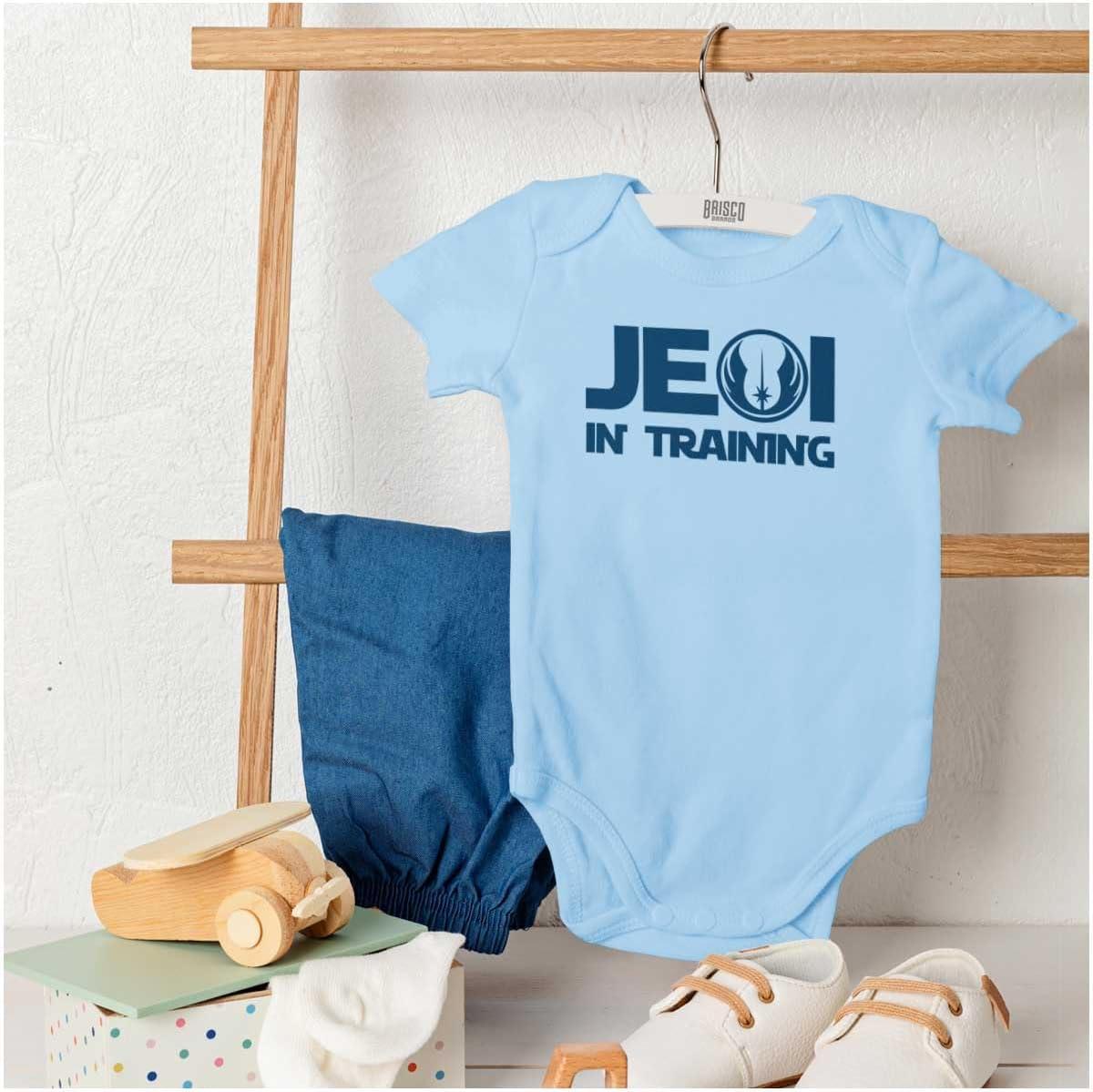 imageBrisco Brands Master Galaxy Nerdy Geeky Baby Romper Boys or GirlsLight Blue