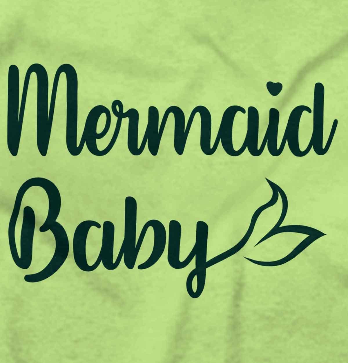 imageBrisco Brands Mermaid Baby Ocean Sea Princess Baby Bodysuit Jumper GirlsKey Lime
