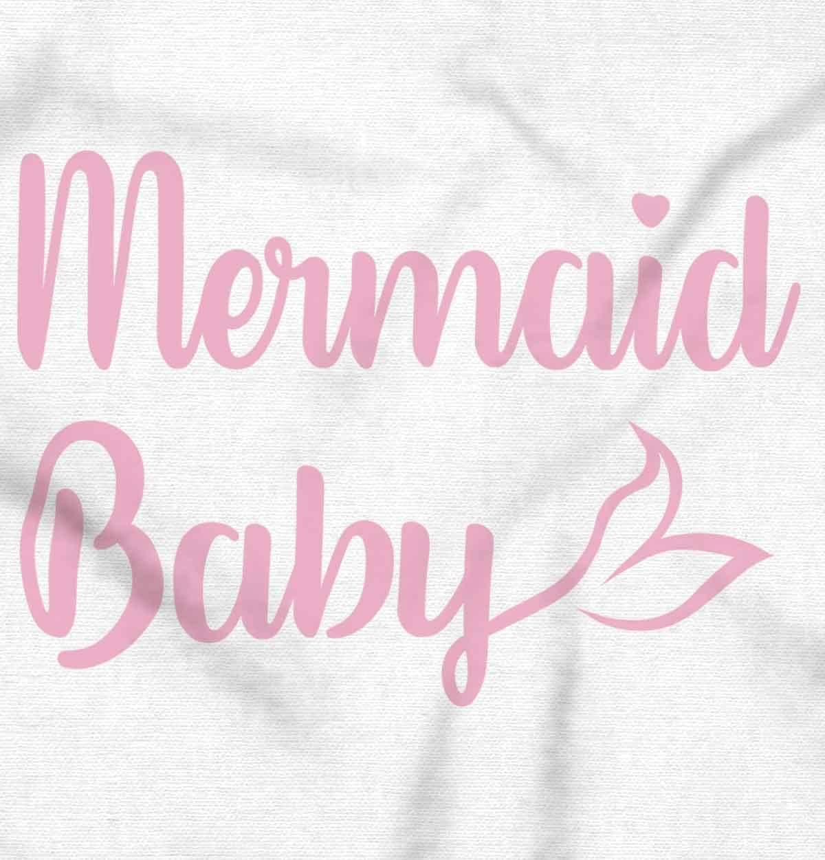 imageBrisco Brands Mermaid Baby Ocean Sea Princess Baby Bodysuit Jumper GirlsWhite