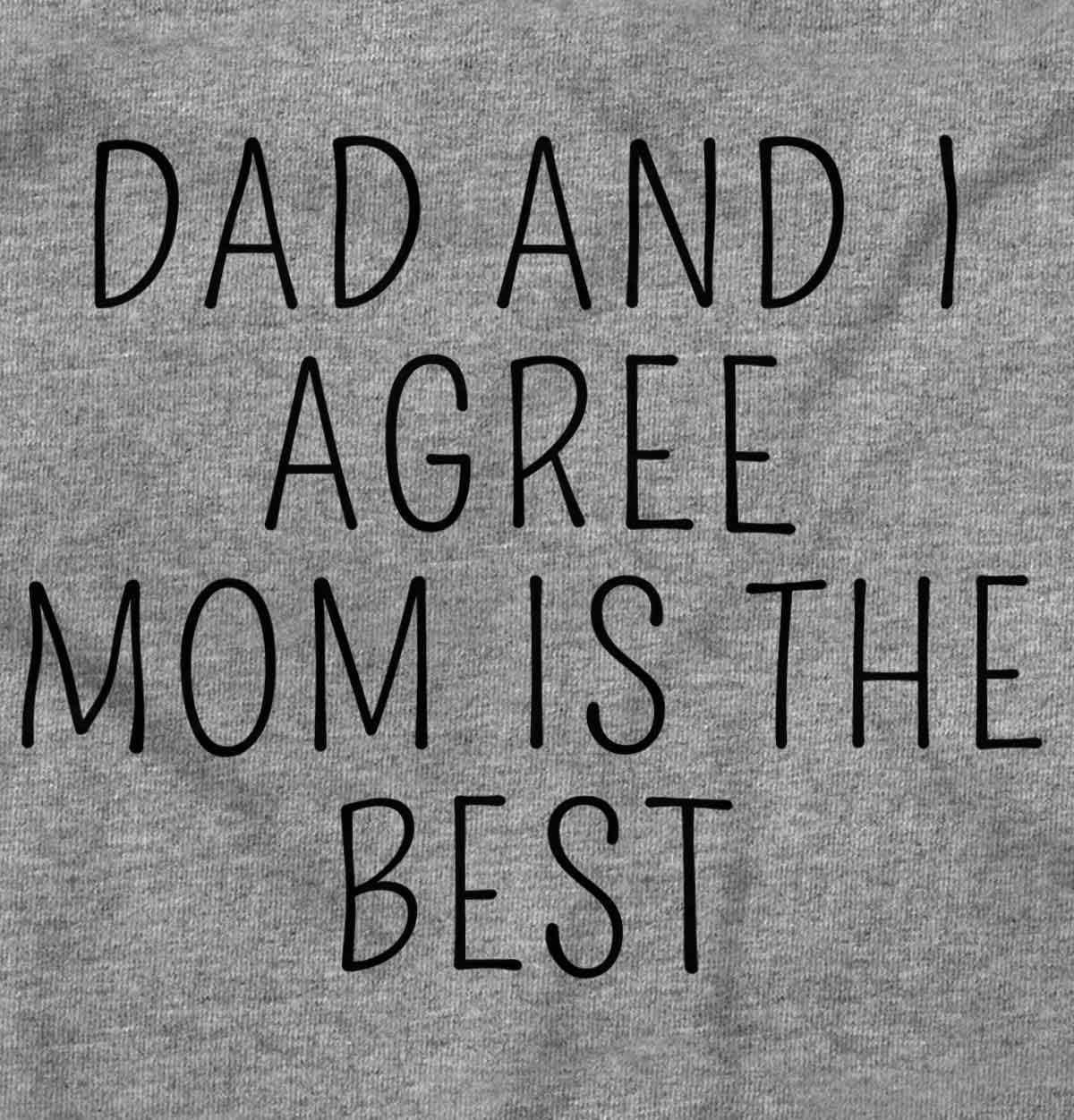 imageBrisco Brands Mom is the Best Cute Adorable Baby Romper Boys or GirlsHeather