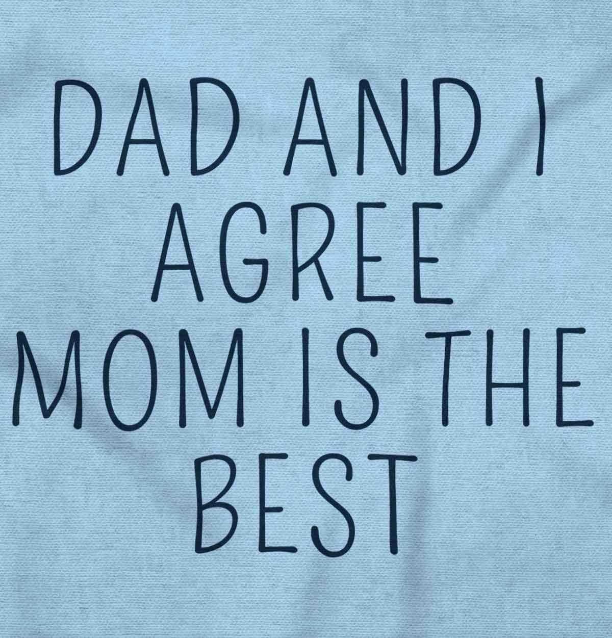 imageBrisco Brands Mom is the Best Cute Adorable Baby Romper Boys or GirlsLight Blue