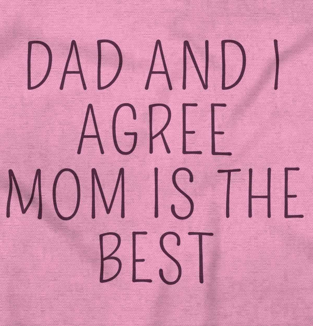 imageBrisco Brands Mom is the Best Cute Adorable Baby Romper Boys or GirlsPink