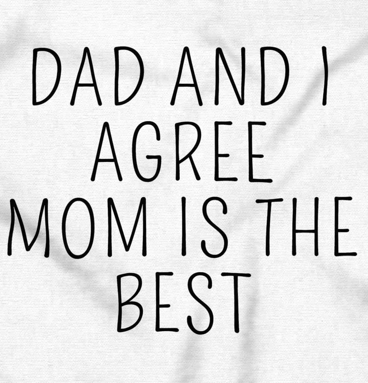 imageBrisco Brands Mom is the Best Cute Adorable Baby Romper Boys or GirlsWhite