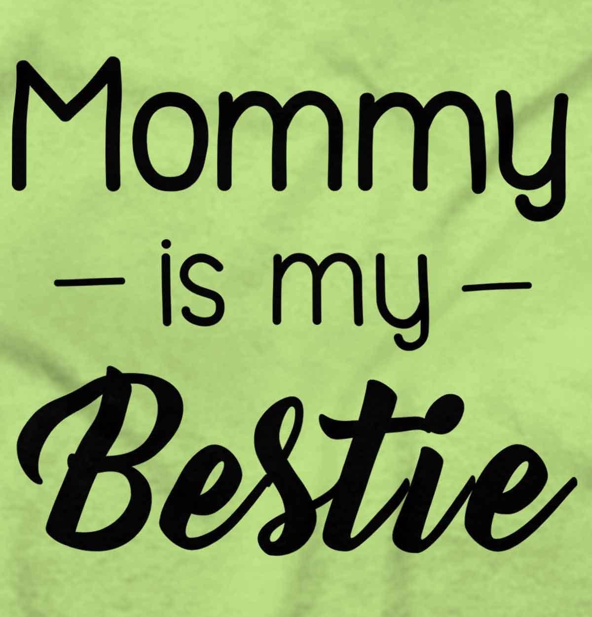 imageBrisco Brands Mommy is my Bestie Cute Daughter Baby Bodysuit Jumper GirlsKey Lime
