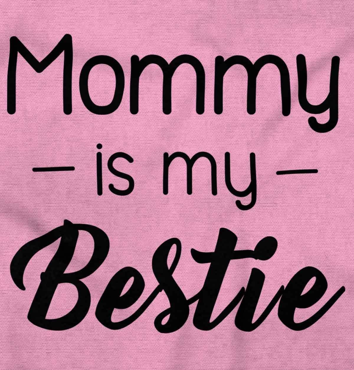 imageBrisco Brands Mommy is my Bestie Cute Daughter Baby Bodysuit Jumper GirlsPink
