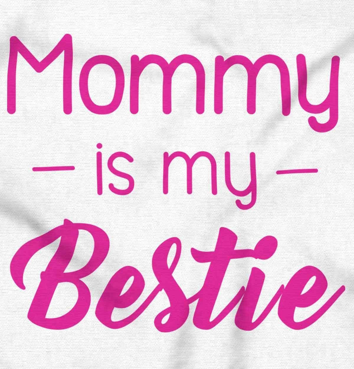 imageBrisco Brands Mommy is my Bestie Cute Daughter Baby Bodysuit Jumper GirlsWhite