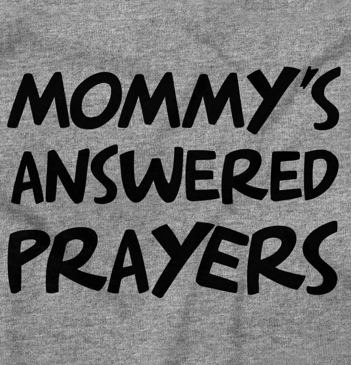 imageBrisco Brands Mommys Answered Prayer Religious Baby Romper Boys or GirlsHeather