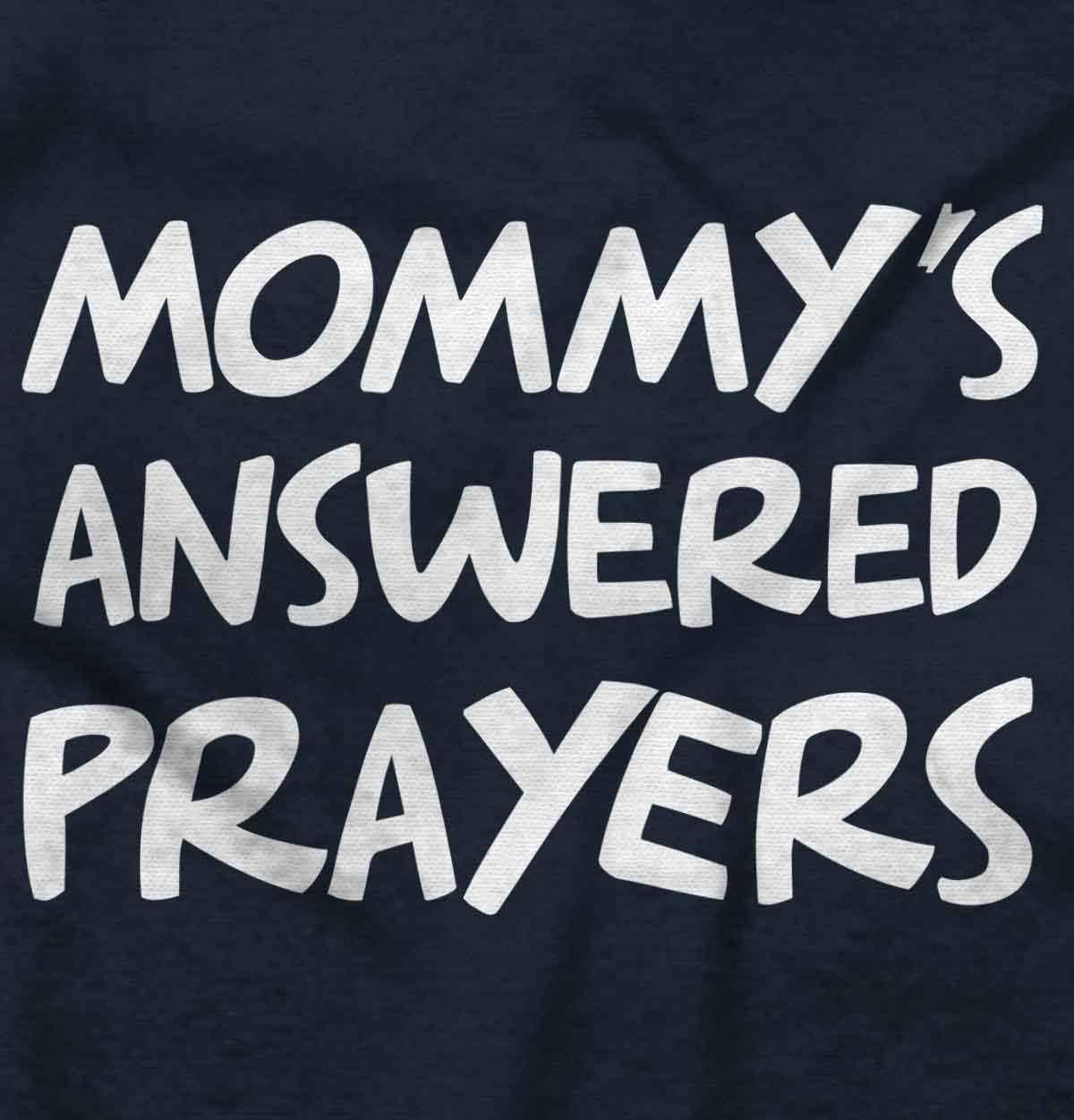 imageBrisco Brands Mommys Answered Prayer Religious Baby Romper Boys or GirlsNavy