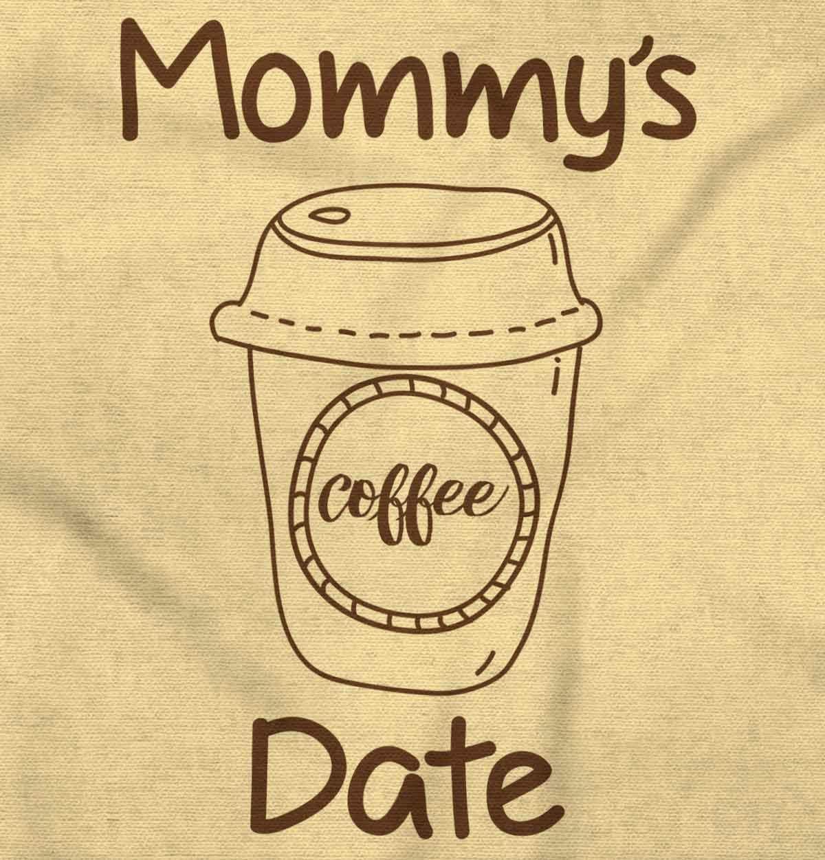 imageBrisco Brands Mommys Coffee Date Cute Adorable Baby Romper Boys or GirlsBanana