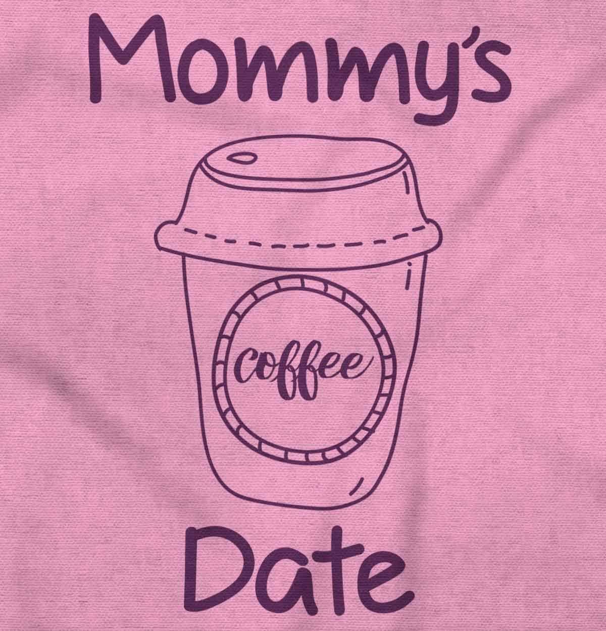imageBrisco Brands Mommys Coffee Date Cute Adorable Baby Romper Boys or GirlsPink