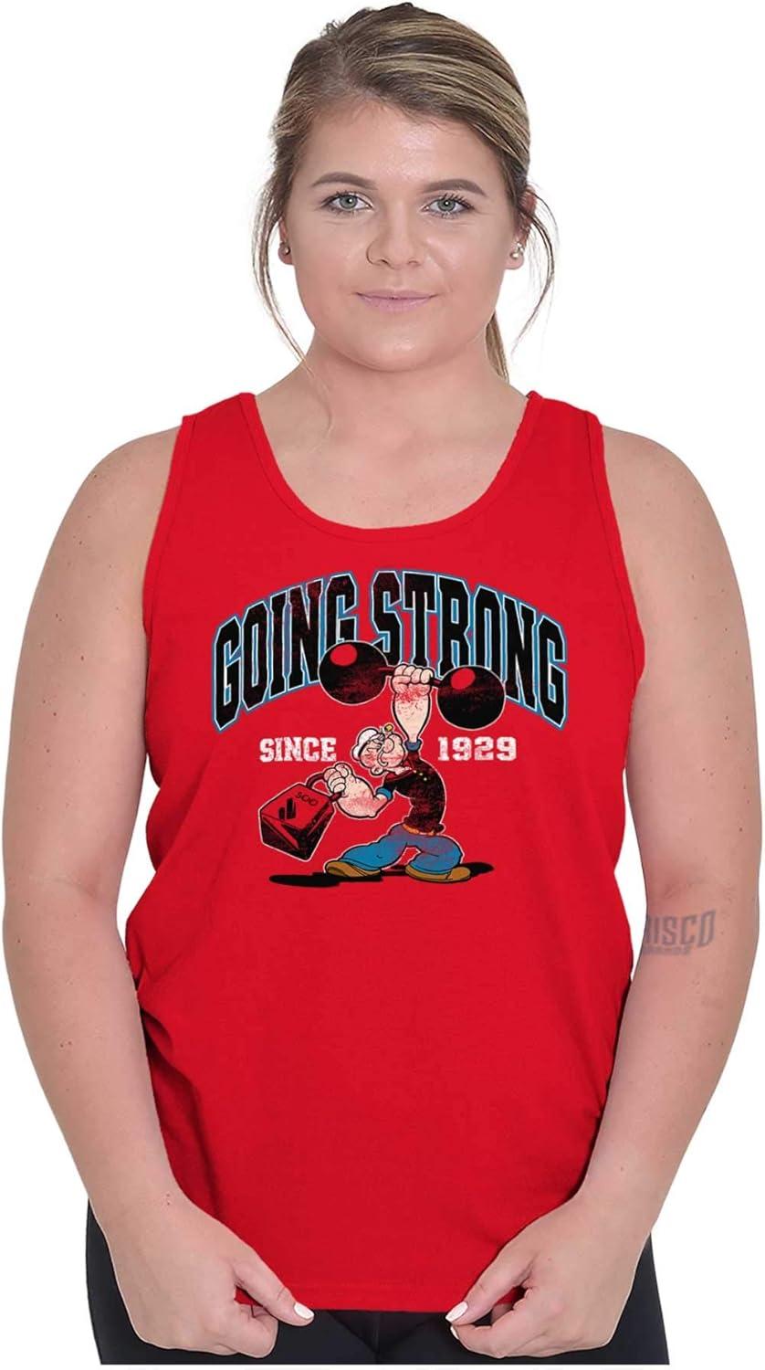 imageBrisco Brands Popeye Going Strong Since 1929 Gym Tank Top T Shirts Men WomenRed