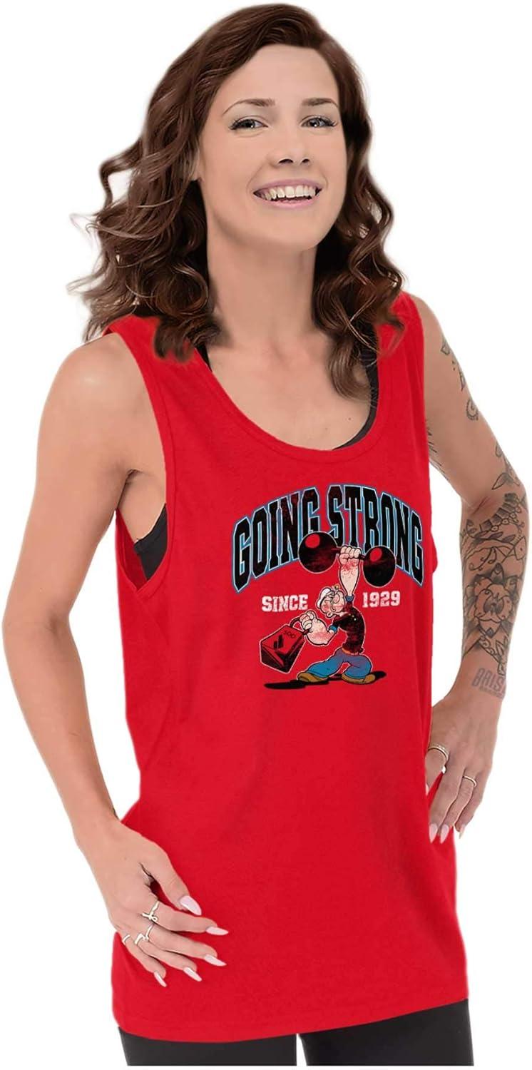 imageBrisco Brands Popeye Going Strong Since 1929 Gym Tank Top T Shirts Men WomenRed
