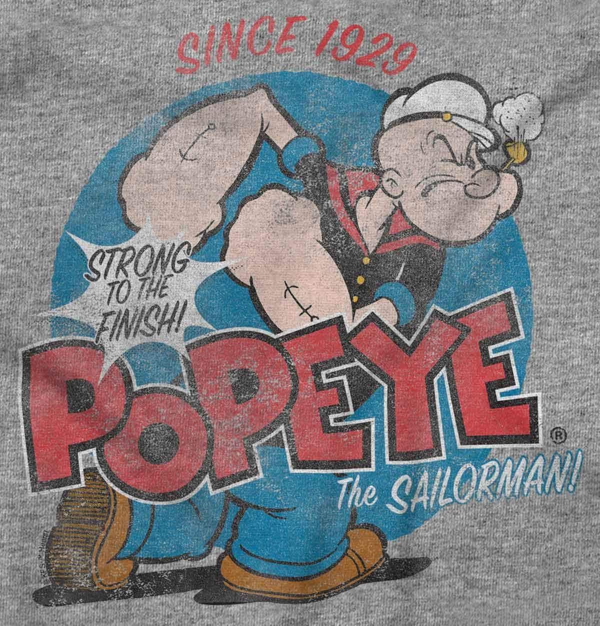 imageBrisco Brands Popeye Sailor Man Since 1929 Retro Tank Top Sleeveless Tee MenSport Grey