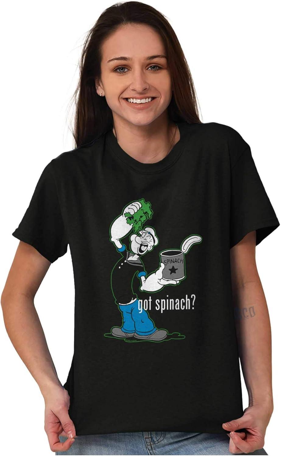 imageBrisco Brands Popeye The Sailor Man Got Spinach Graphic T Shirt Men or WomenBlack