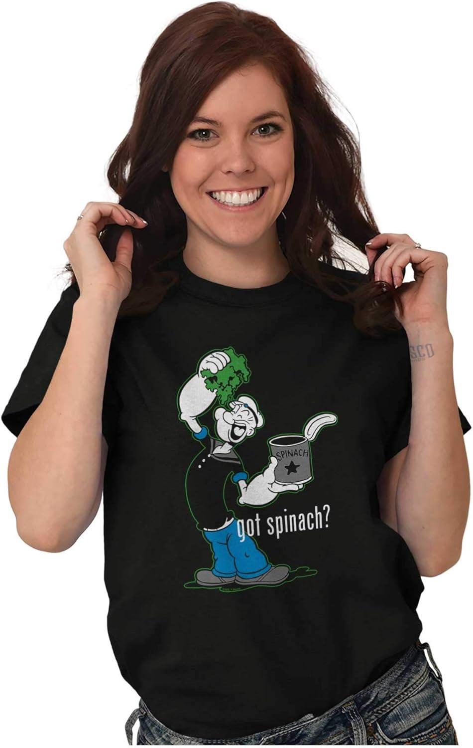 imageBrisco Brands Popeye The Sailor Man Got Spinach Graphic T Shirt Men or WomenBlack