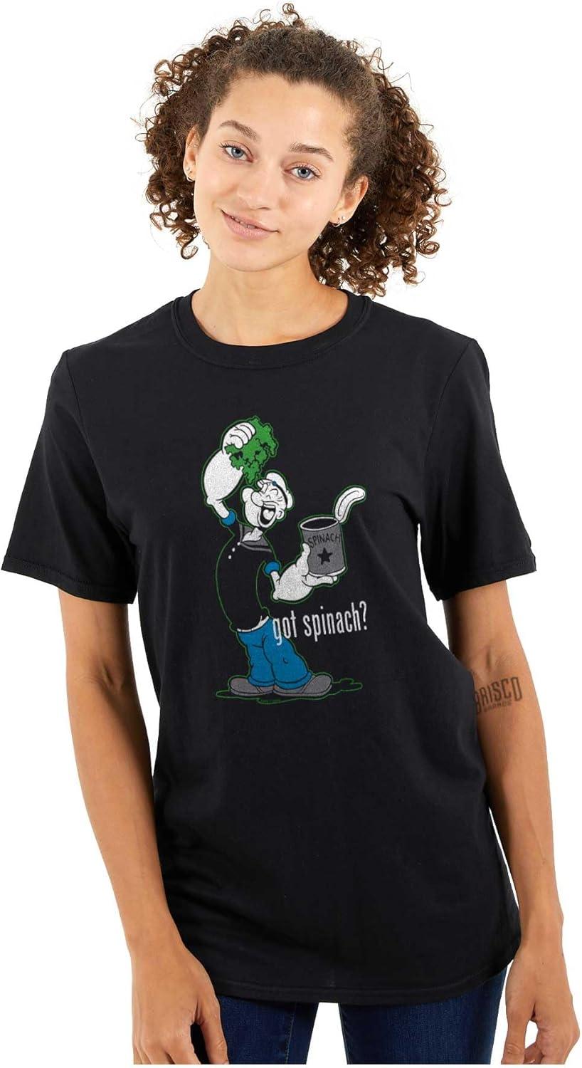 imageBrisco Brands Popeye The Sailor Man Got Spinach Graphic T Shirt Men or WomenBlack