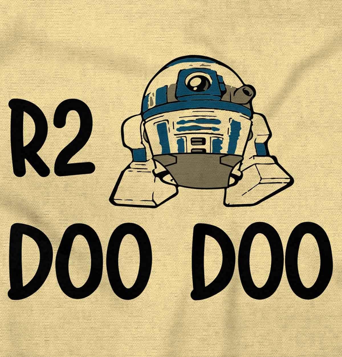 imageBrisco Brands R2 Doo Robot Droid Dark Galaxy Baby Romper Boys or GirlsBanana