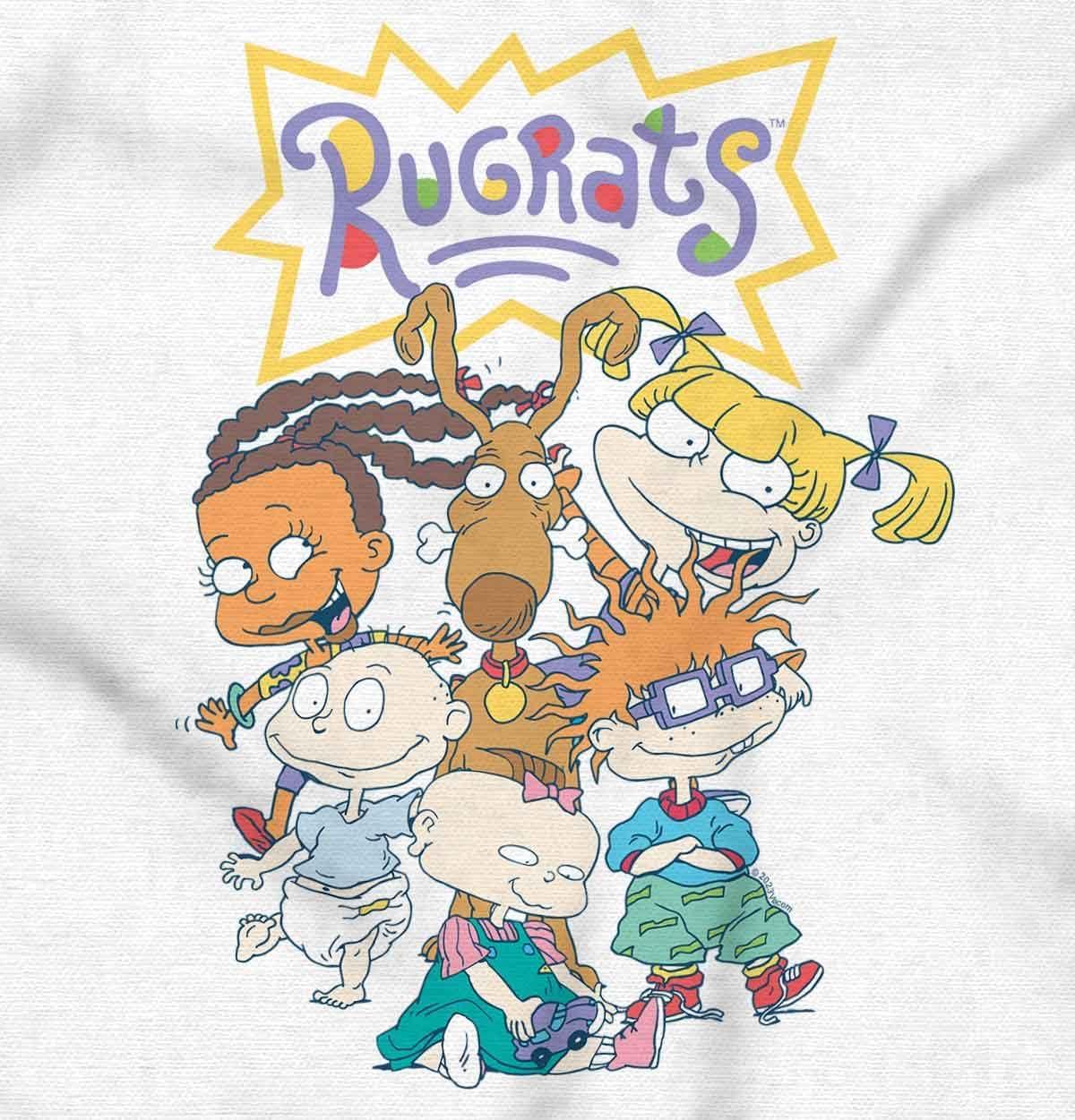 imageBrisco Brands Rugrats 90s Cartoon Characters Baby Romper Boys or GirlsWhite