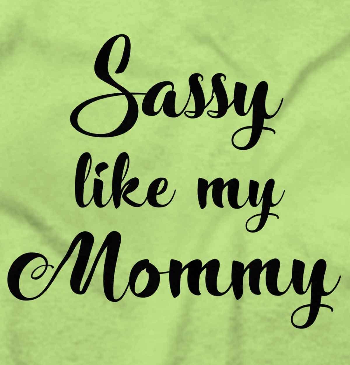 imageBrisco Brands Sassy Like Mommy Funny Daughter Baby Bodysuit Jumper GirlsKey Lime