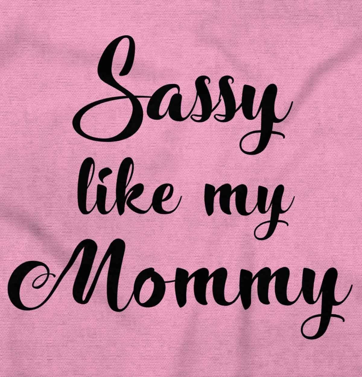 imageBrisco Brands Sassy Like Mommy Funny Daughter Baby Bodysuit Jumper GirlsPink