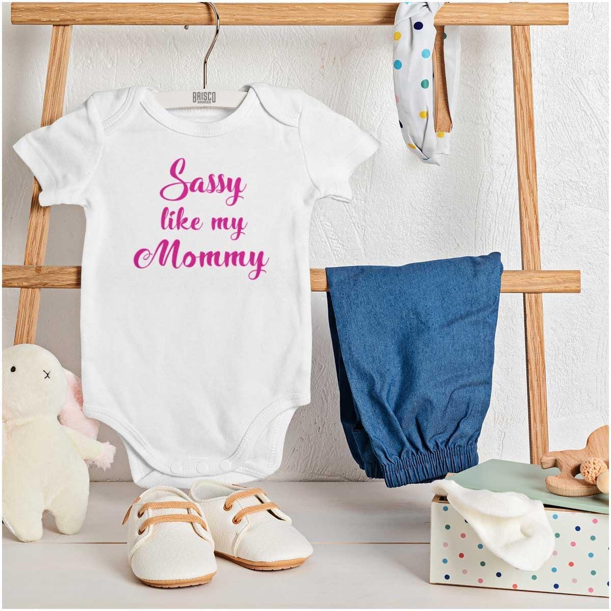 imageBrisco Brands Sassy Like Mommy Funny Daughter Baby Bodysuit Jumper GirlsWhite
