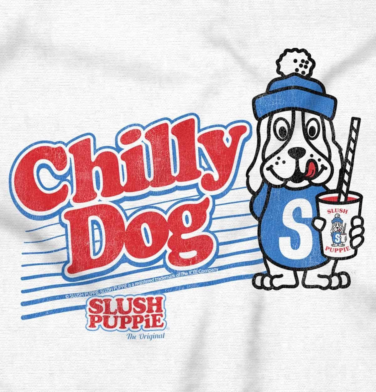 imageBrisco Brands Slush Puppie Officially Dog Logo Sweatshirt for Men or WomenWhite