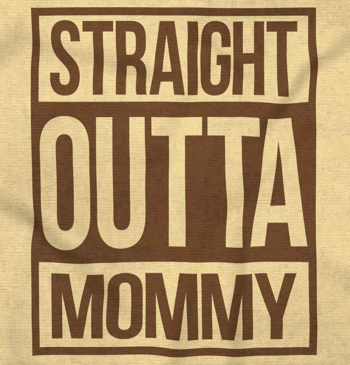imageBrisco Brands Straight Outta Mommy Hip Hop Baby Romper Boys or GirlsBanana