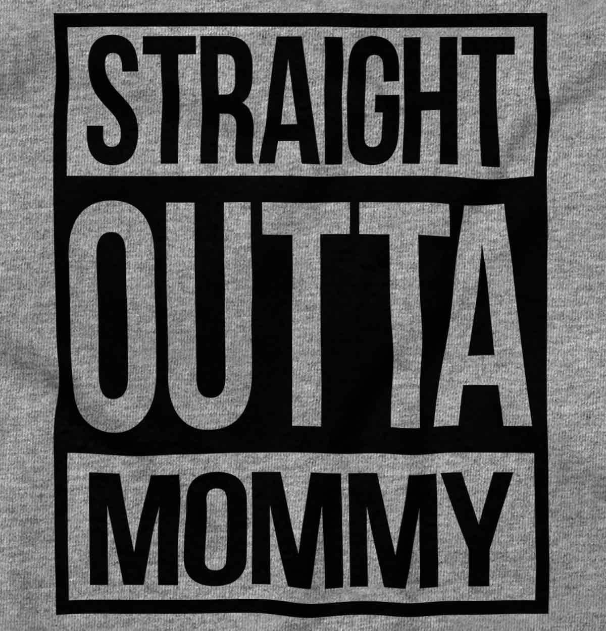 imageBrisco Brands Straight Outta Mommy Hip Hop Baby Romper Boys or GirlsHeather