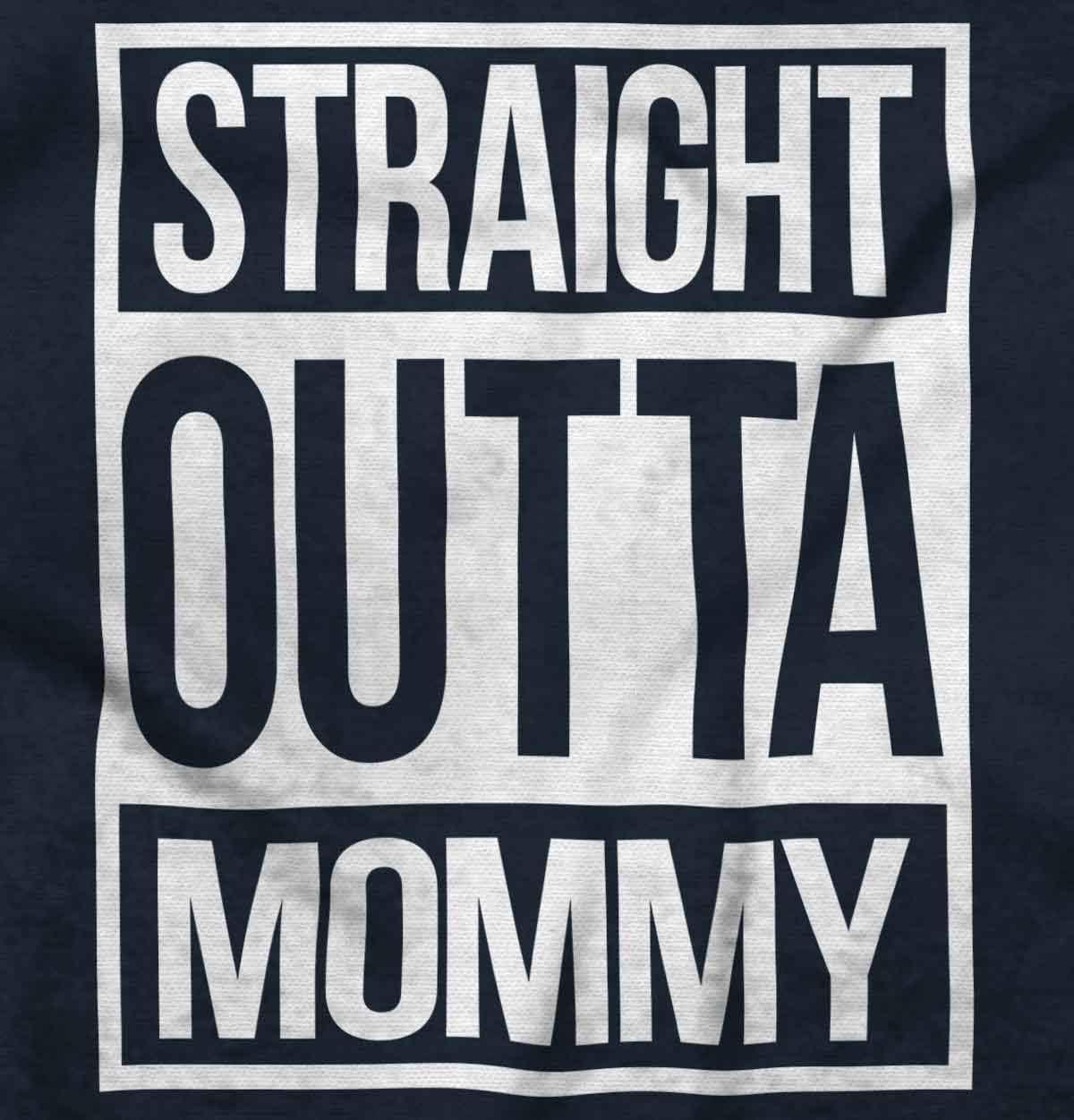 imageBrisco Brands Straight Outta Mommy Hip Hop Baby Romper Boys or GirlsNavy