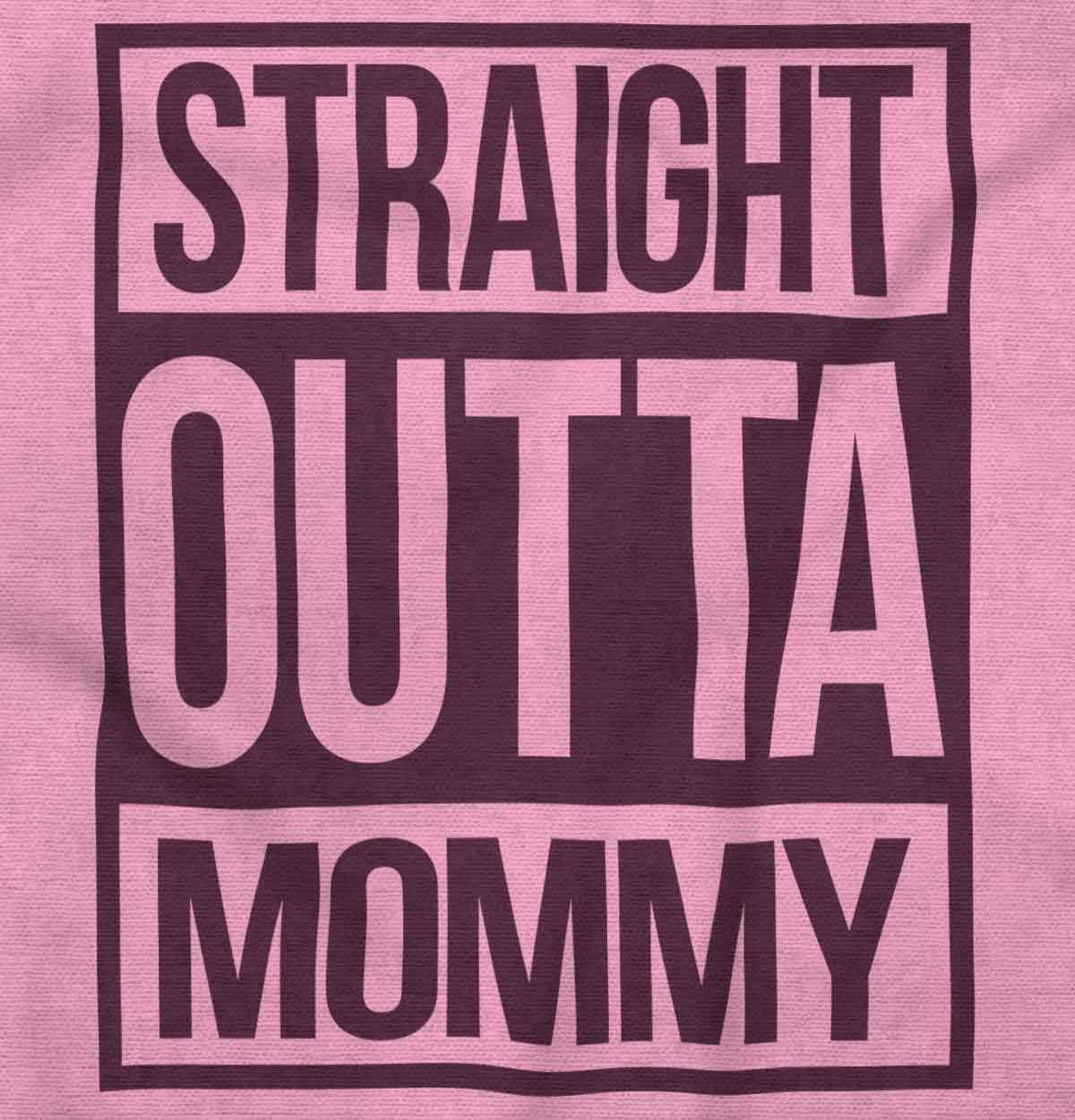 imageBrisco Brands Straight Outta Mommy Hip Hop Baby Romper Boys or GirlsPink