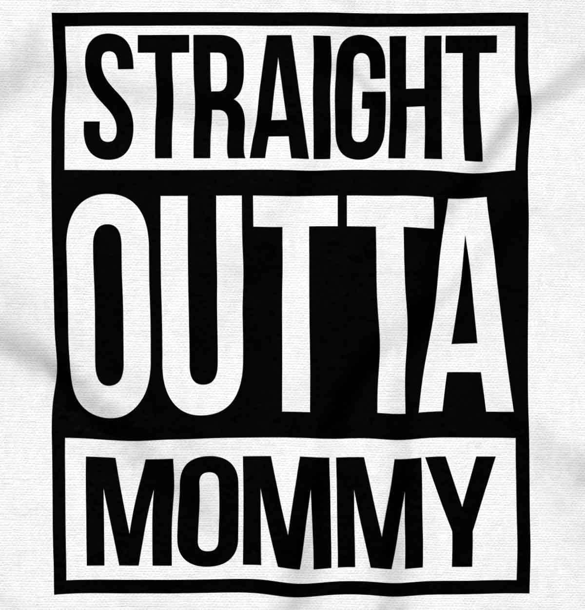 imageBrisco Brands Straight Outta Mommy Hip Hop Baby Romper Boys or GirlsWhite
