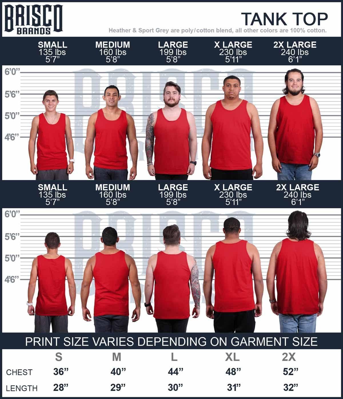 imageBrisco Brands Strong to The Finish Popeye Bluto Tank Top Sleeveless Tee MenRed
